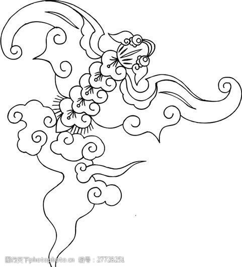 吉祥图案黑白中华传统矢量ai_0004