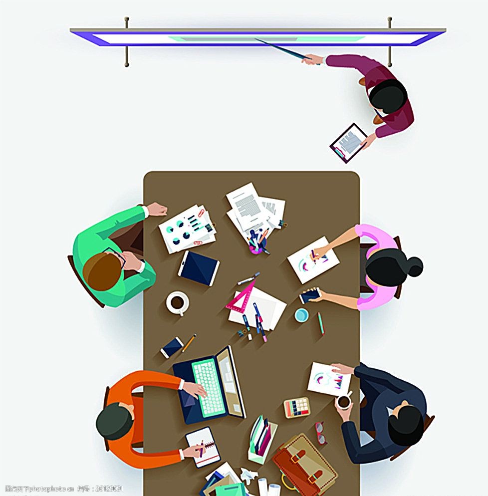 开会的商务人士设计图片