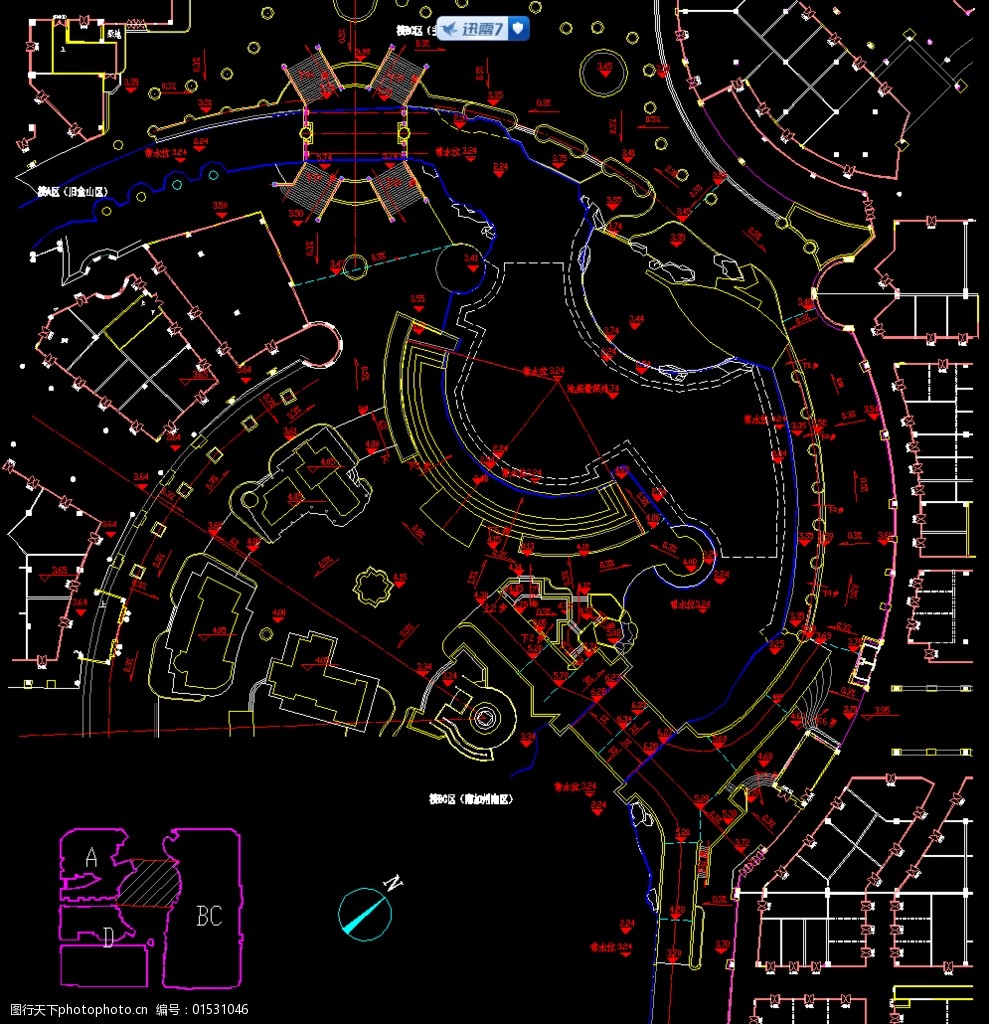 公园景观南加州北区竖向图图片