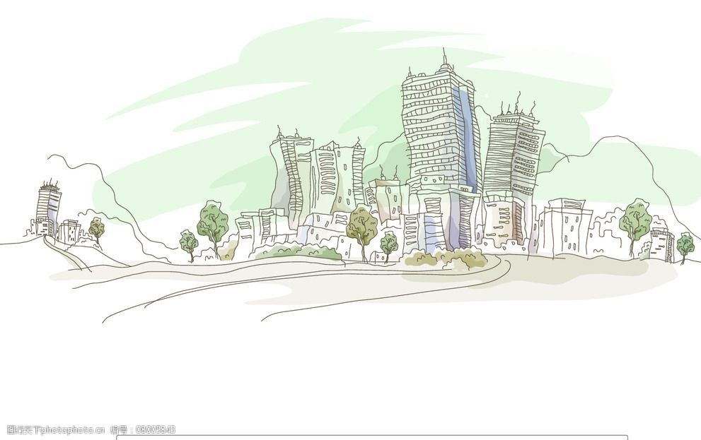 抽象城市风景图片