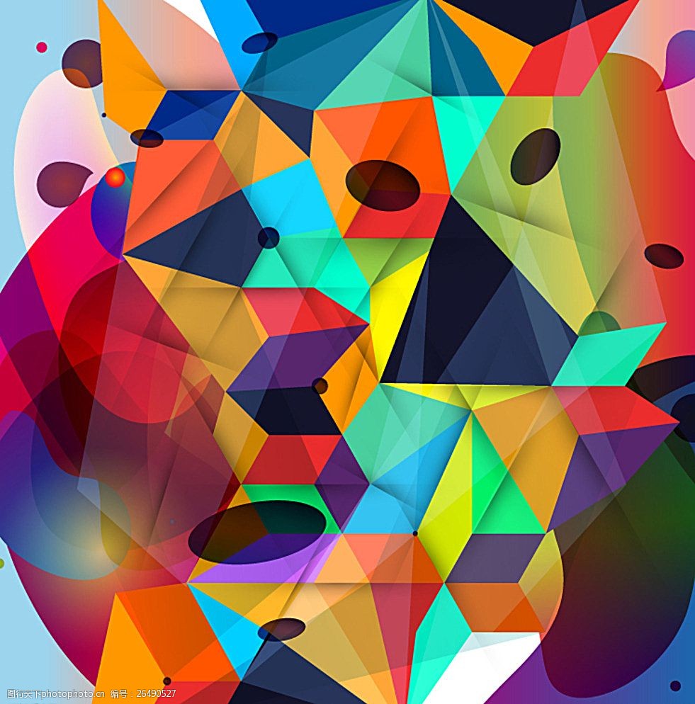 抽象几何形商务背景矢量素材图片