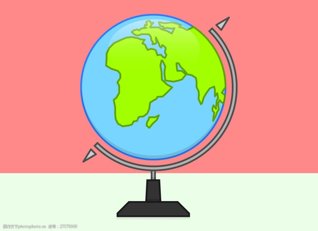 地球仪矢量素材