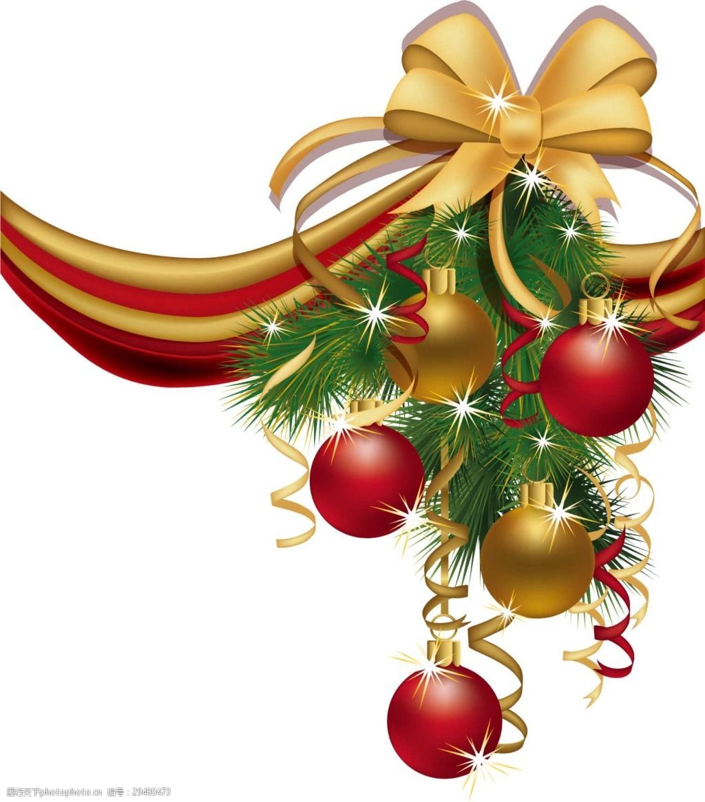 关键词:手绘圣诞节装饰元素 png元素 吊球 蝴蝶结 免抠元素 圣诞节