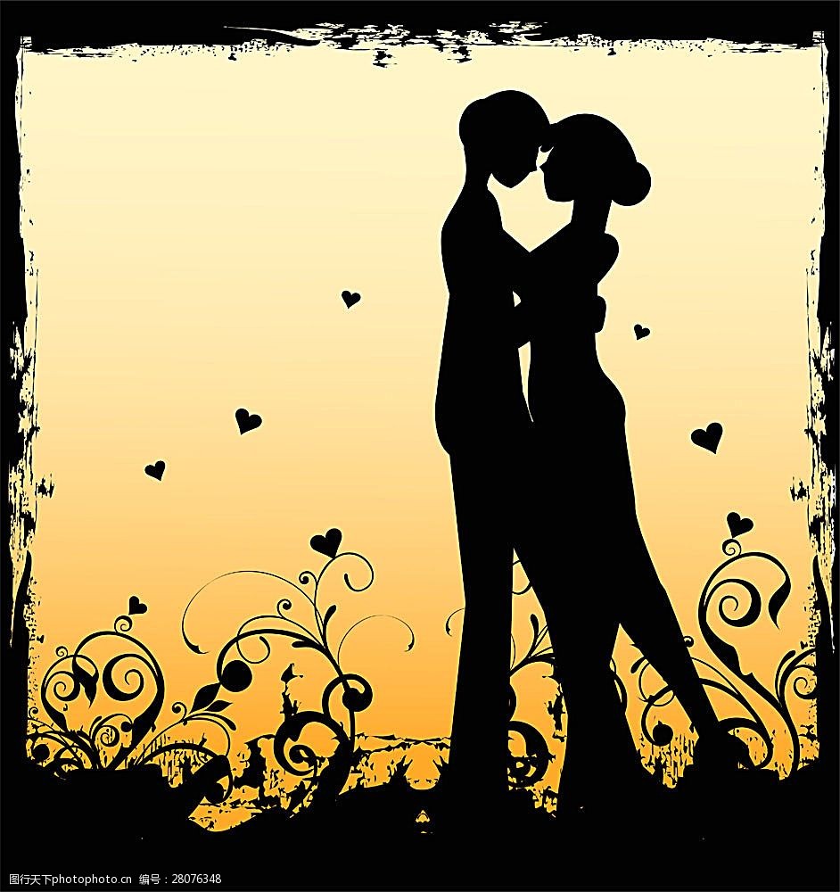 时尚情侣潮流背景图片-图行天下图库