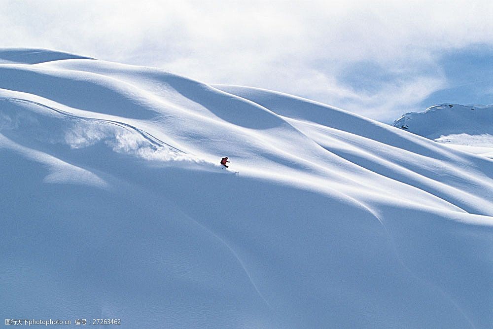 极限运动 体育项目 运动员 下滑 速度 运动图片 生活百科 雪山 美丽