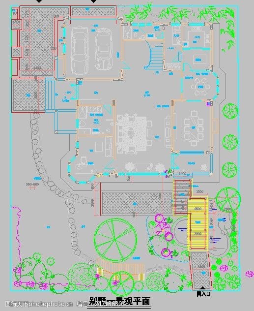 欧式独栋别墅平面规划图