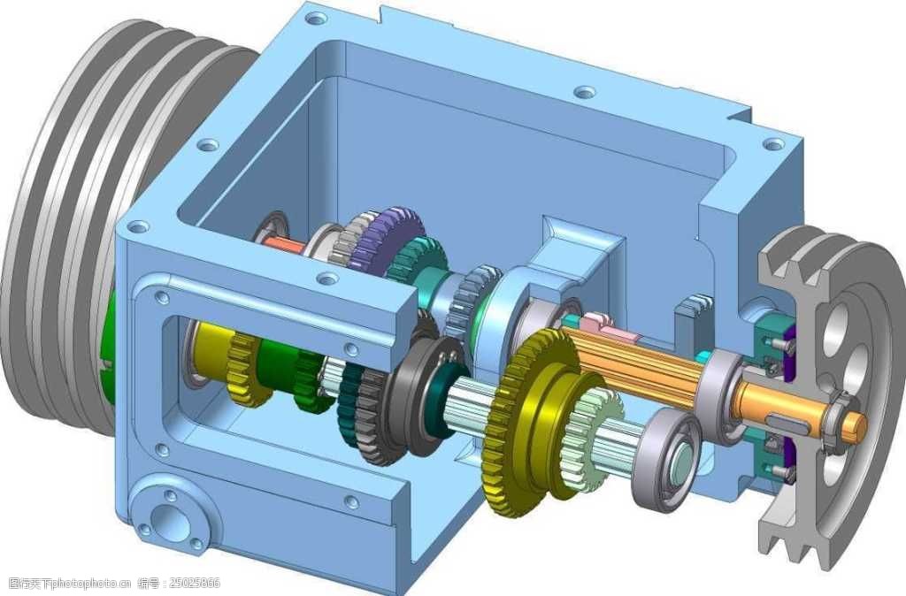 齿轮箱机械模型