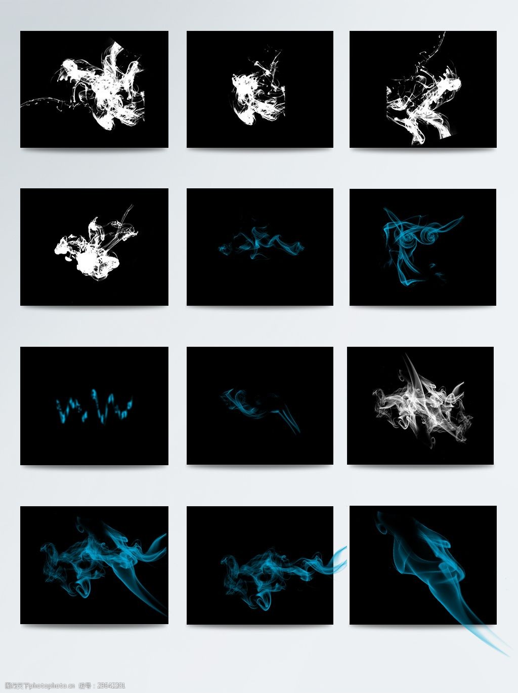 关键词:多色烟雾素材效果元素 png 白色 大气 简约 蓝色 飘逸 时尚