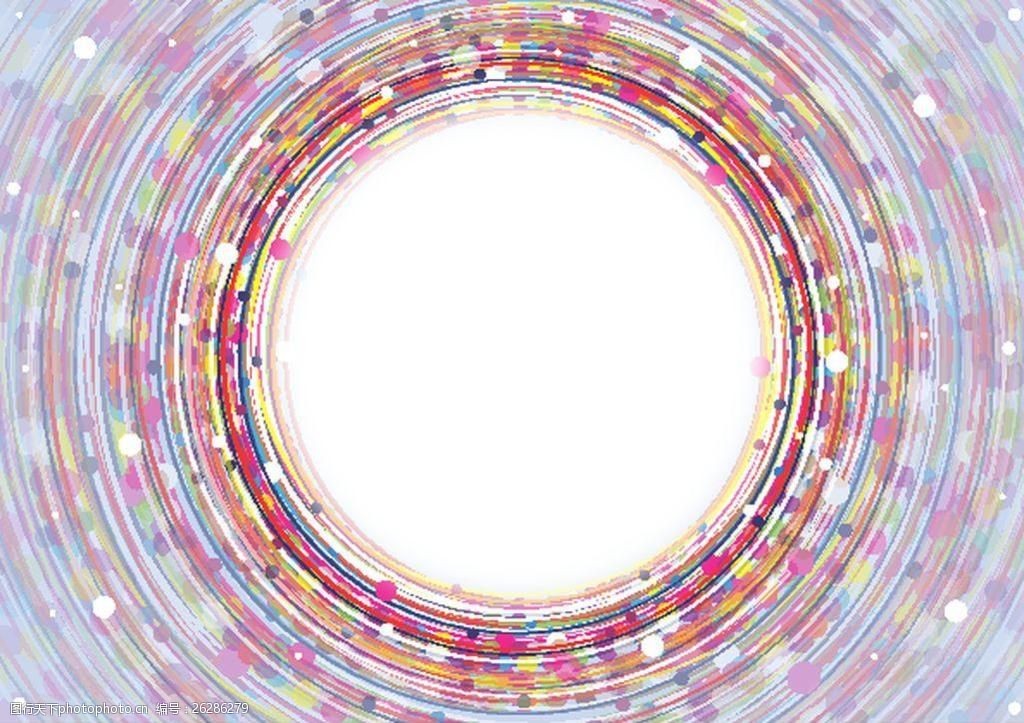 环形花圈矢量图素材