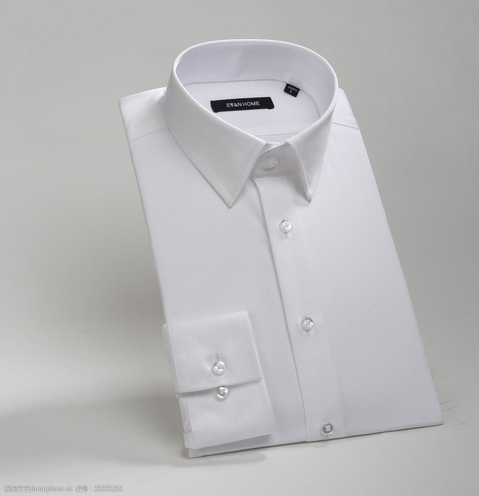 男士商务白衬衫图片