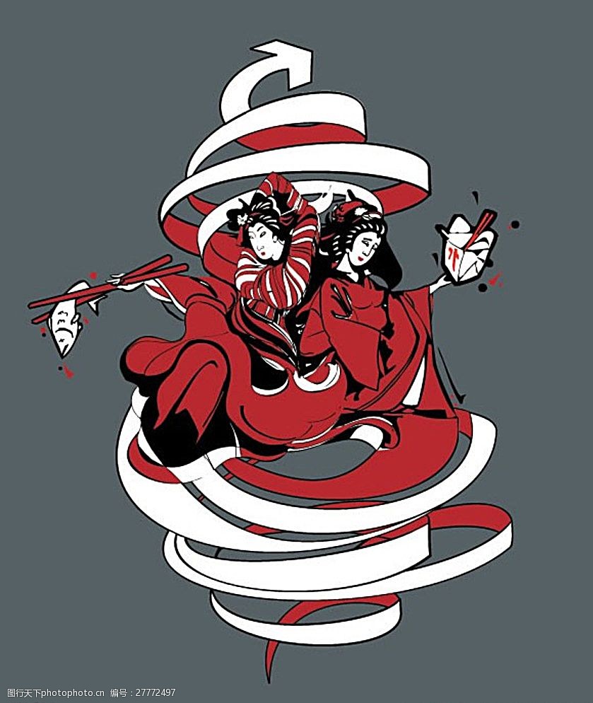 矢量日本元素图片