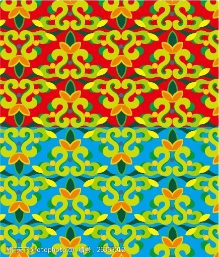 矢量连续纹样图案装饰图案矢量素材ai格式_0058