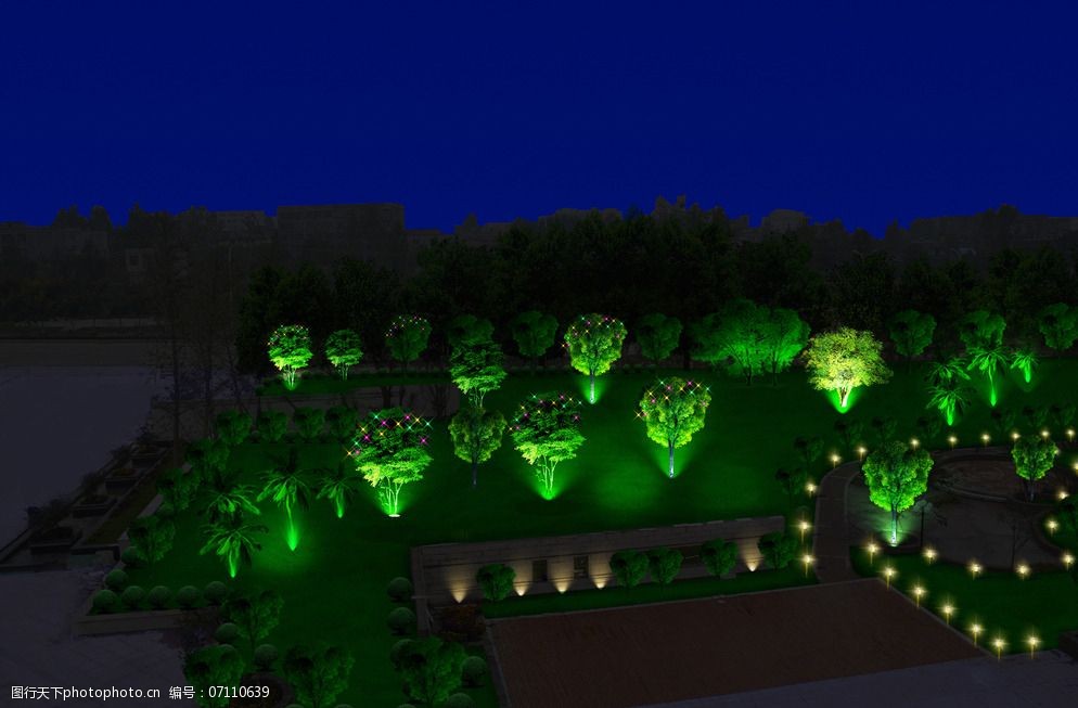 夜景亮化景观亮化图片