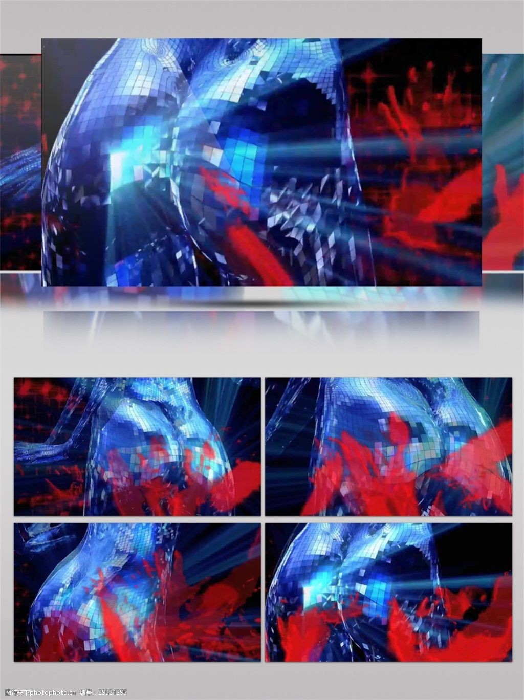 关键词:蓝色炫酷人物形象高清视频素材 动态视频素材 科幻 科技蓝色