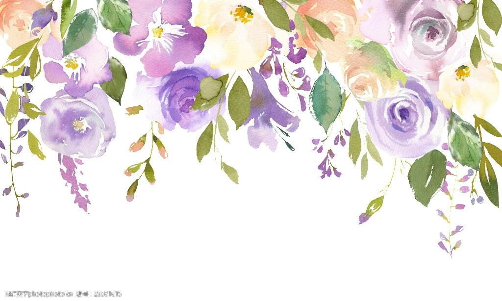 手绘欧式玫瑰花墙png透明素材