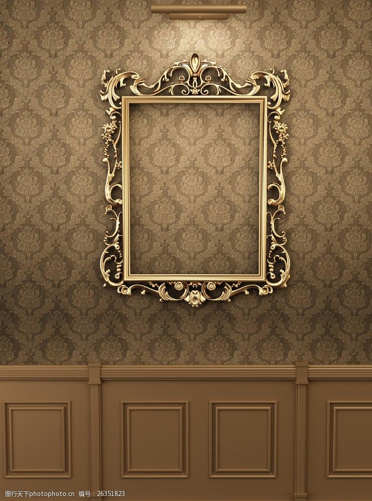 复古华丽相框框架图片