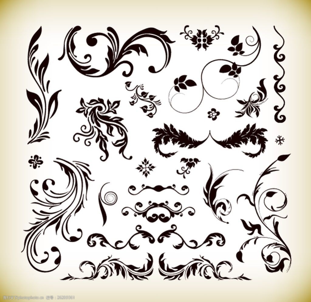 花纹装饰图案矢量图素材