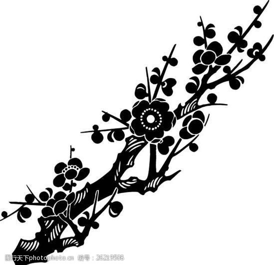 梅花矢量素材ai格式_08