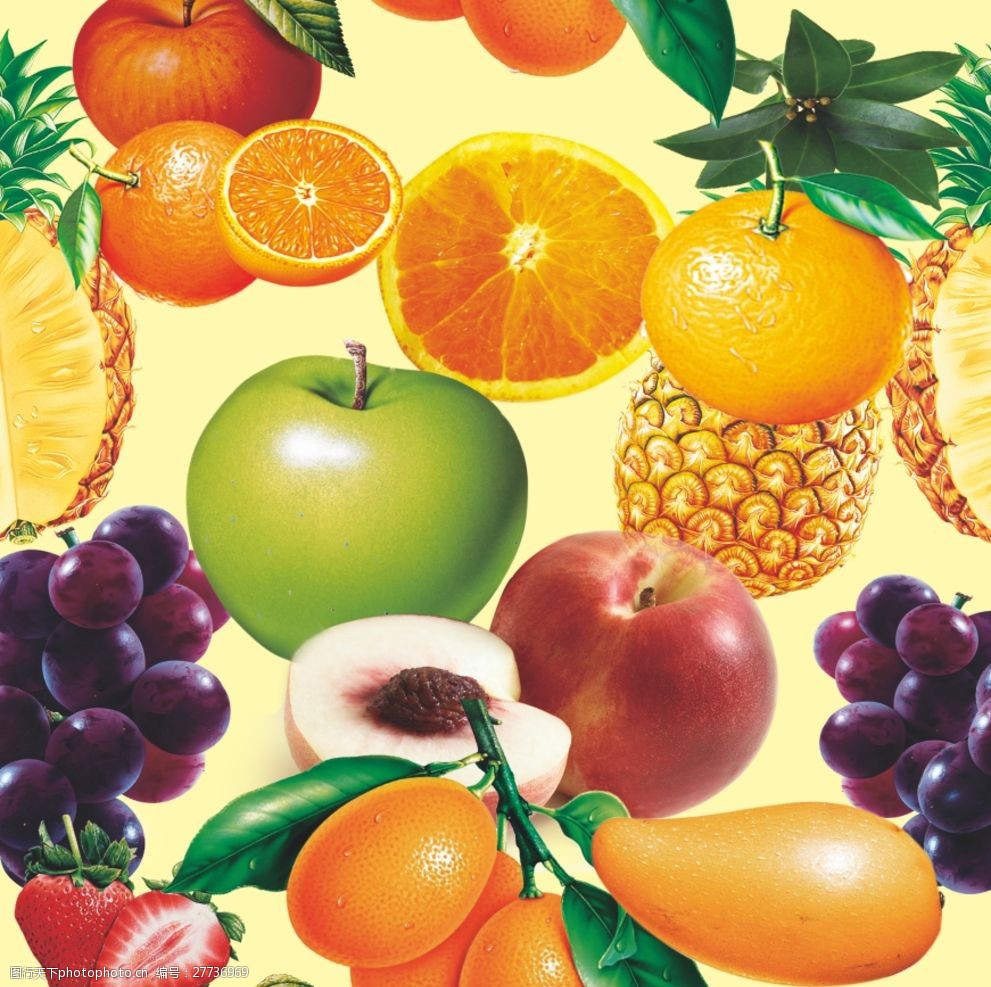 关键词:水果无缝壁纸 贴图 水果蔬菜 无缝贴图 无缝壁纸 无缝连接