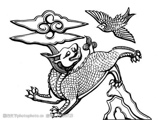 动物图案元明时代图案中国传统图案_34