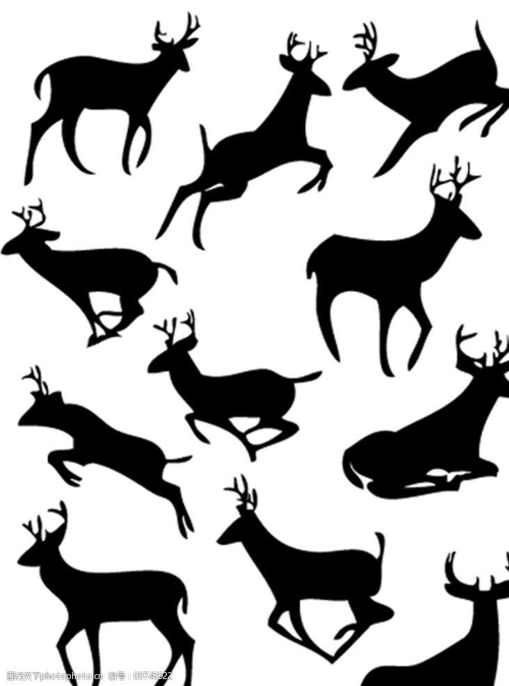 关键词:麋鹿剪影矢量 麋鹿 驯鹿 梅花鹿 野生动物 剪影 设计 生物世界