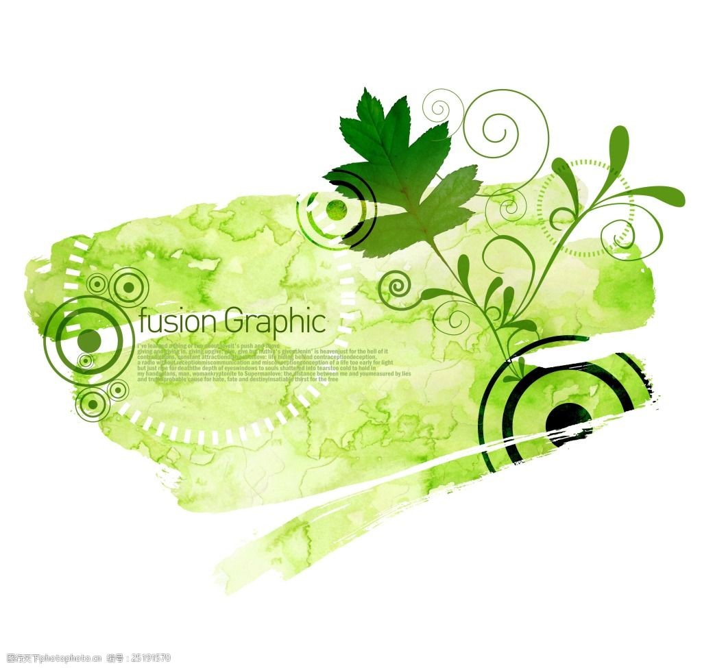 树叶叶子绿叶植物手绘贴纸素材和图片ID428Cb3_Fotor懒设计
