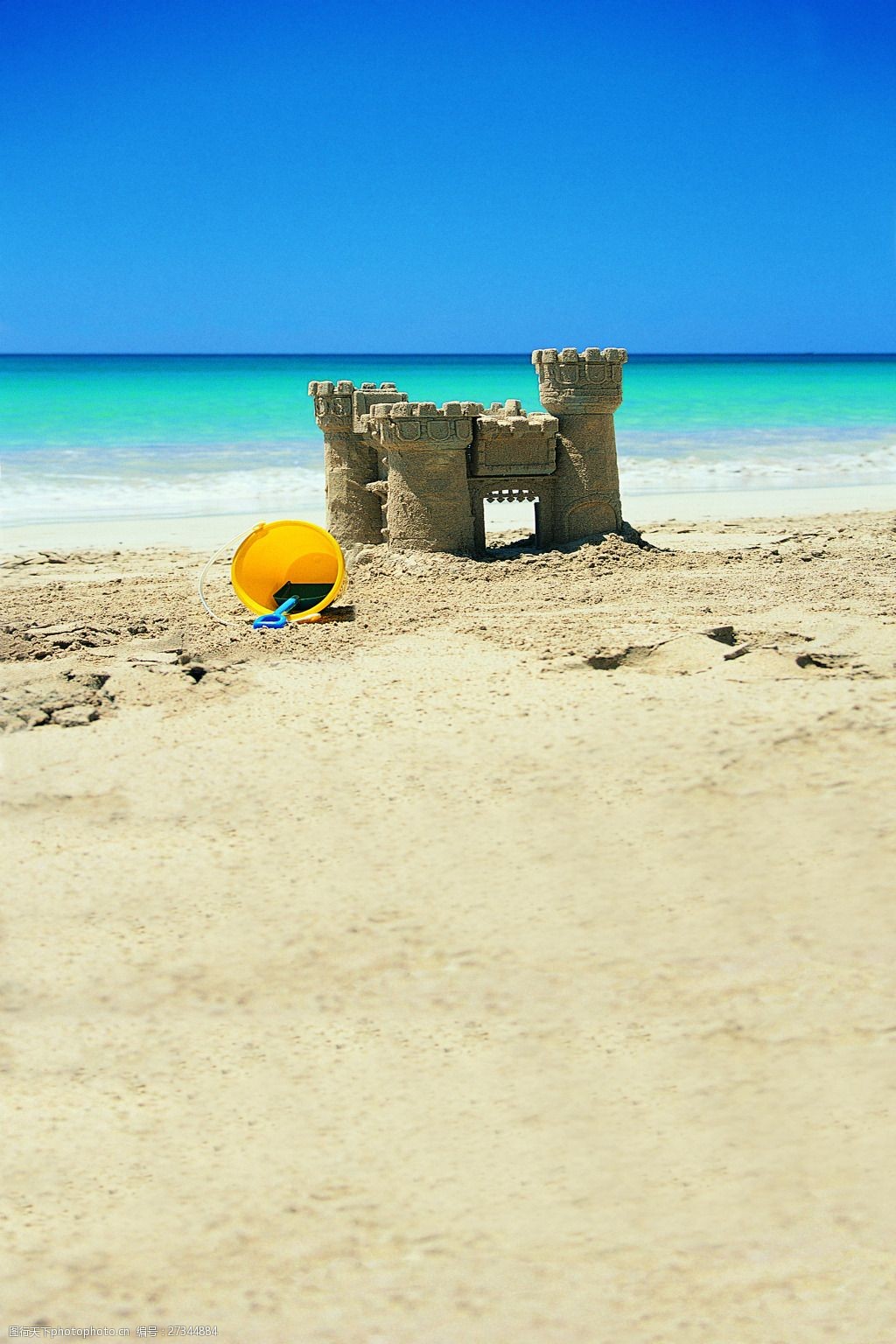 海边小沙雕风景背景图