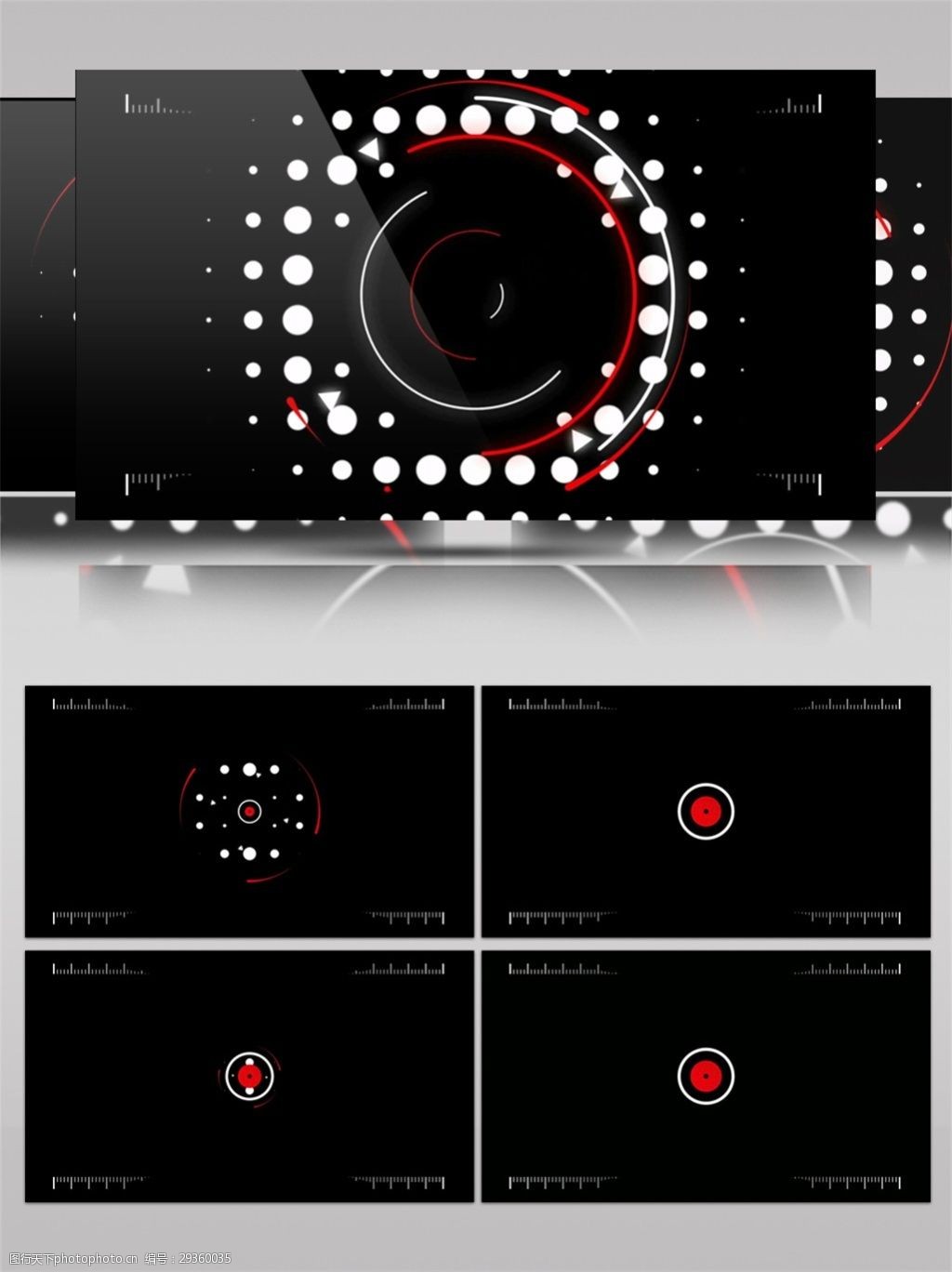 白色斑点音波视频素材