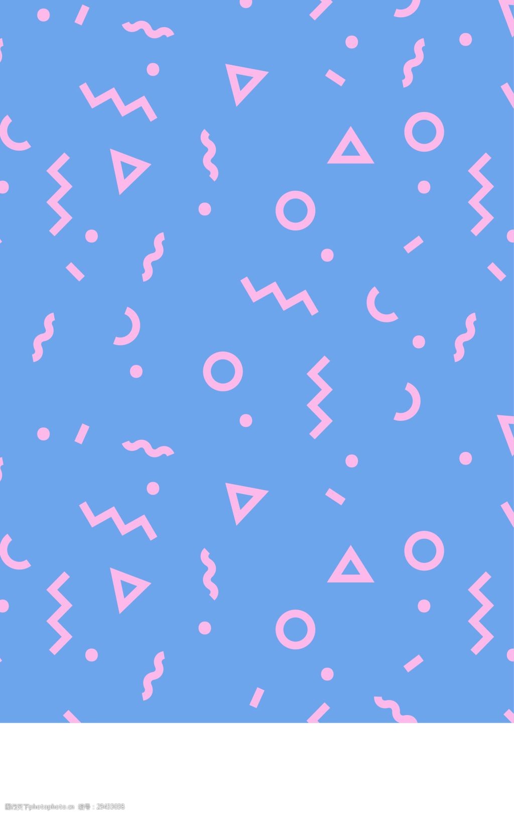 国外波普圆点底纹蓝色背景