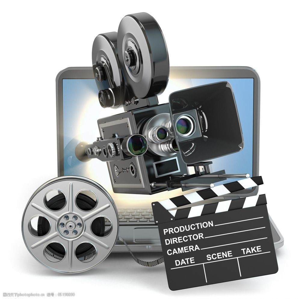 唯美电影放映机图片