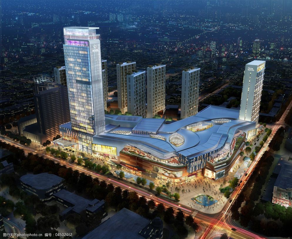 五彩城免费下载 72dpi jpg 环境设计 建筑 建筑设计 鸟瞰图 商场 设计