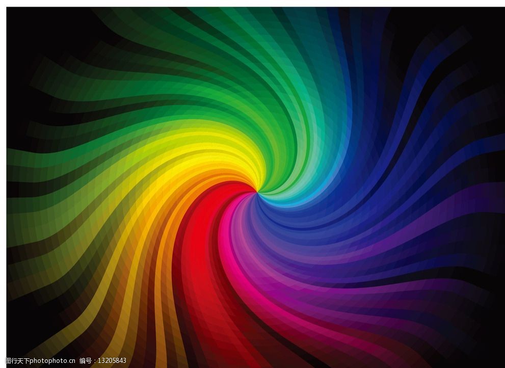 旋转彩色背景图片