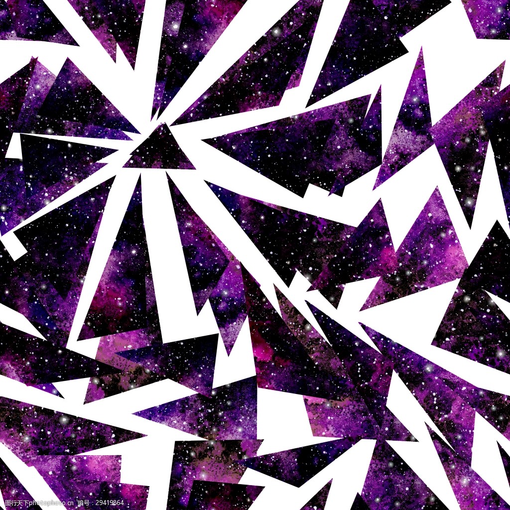 手绘渐变几何三角形图案png透明素材