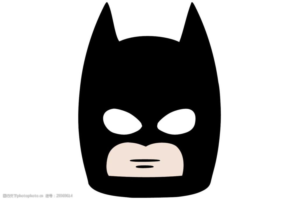 蝙蝠侠面具简笔画图片