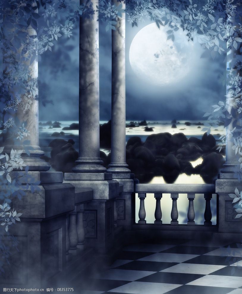 梦幻宫殿背景图图片