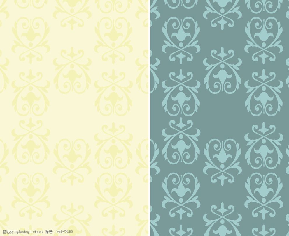 欧式花纹背景图片